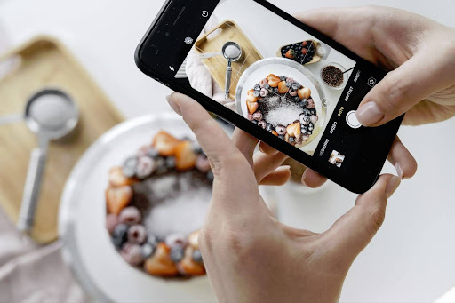 Posting food stories on instagram to increase engagement.