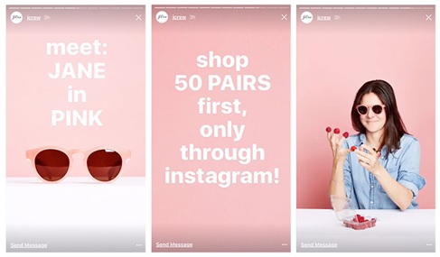 Instagram Stories to presell your products