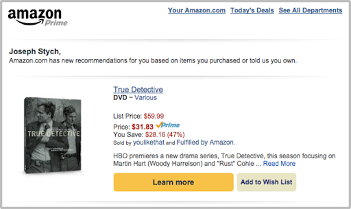 amazon example