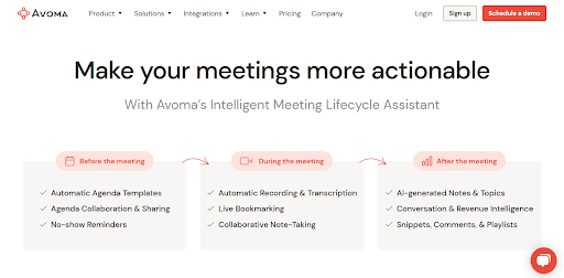 avoma-sales tool