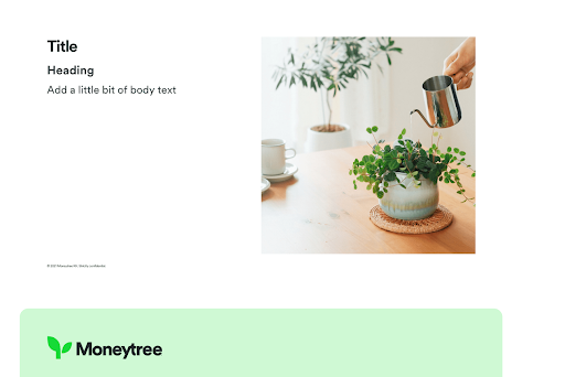 Brands like Moneytree create brand kits to save time and keep their branding consistent.