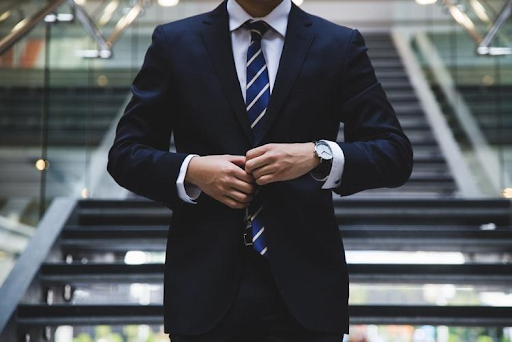 Business man wearing suit