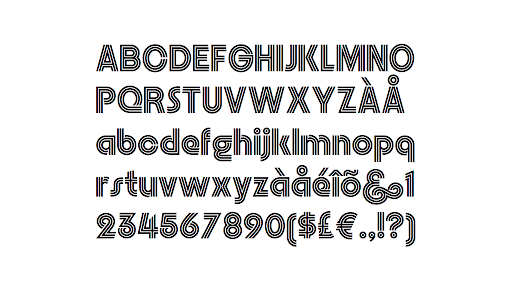 Circle Line Fonts