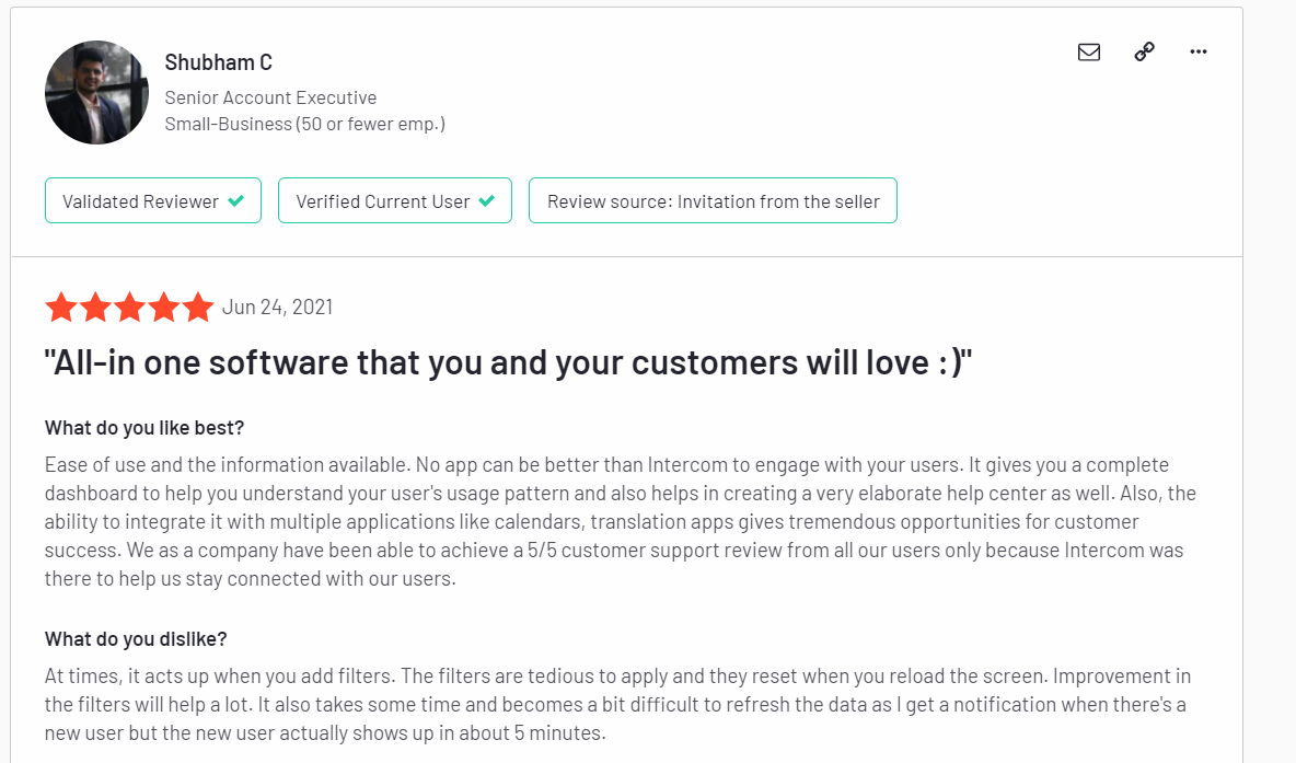 intercom feedbacks