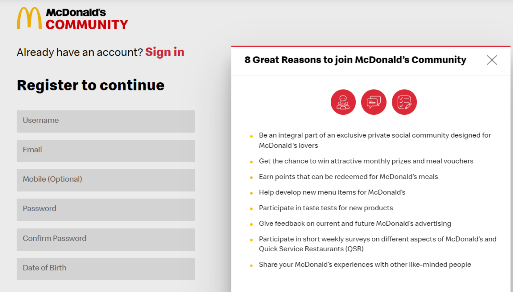 McD Online Community