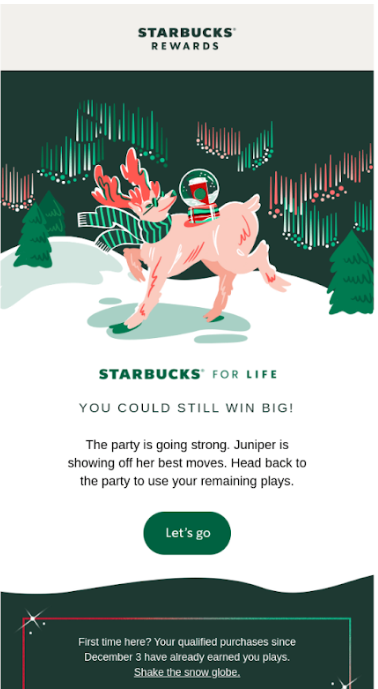 Starbuck rewards newsletter