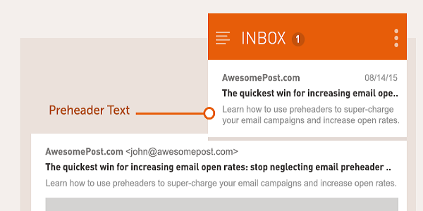 preheader text to open your emails