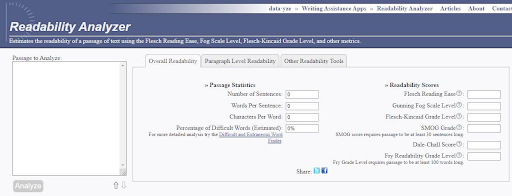 Readability Analyzer