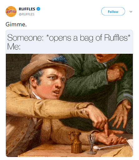 Ruffles example of memes