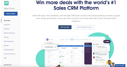 Salesforce CRM software