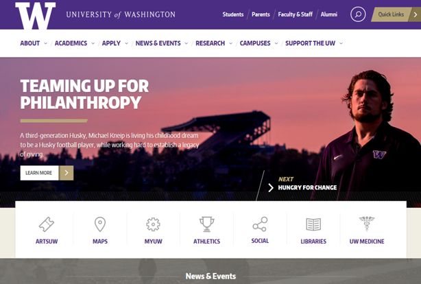 washigton university website